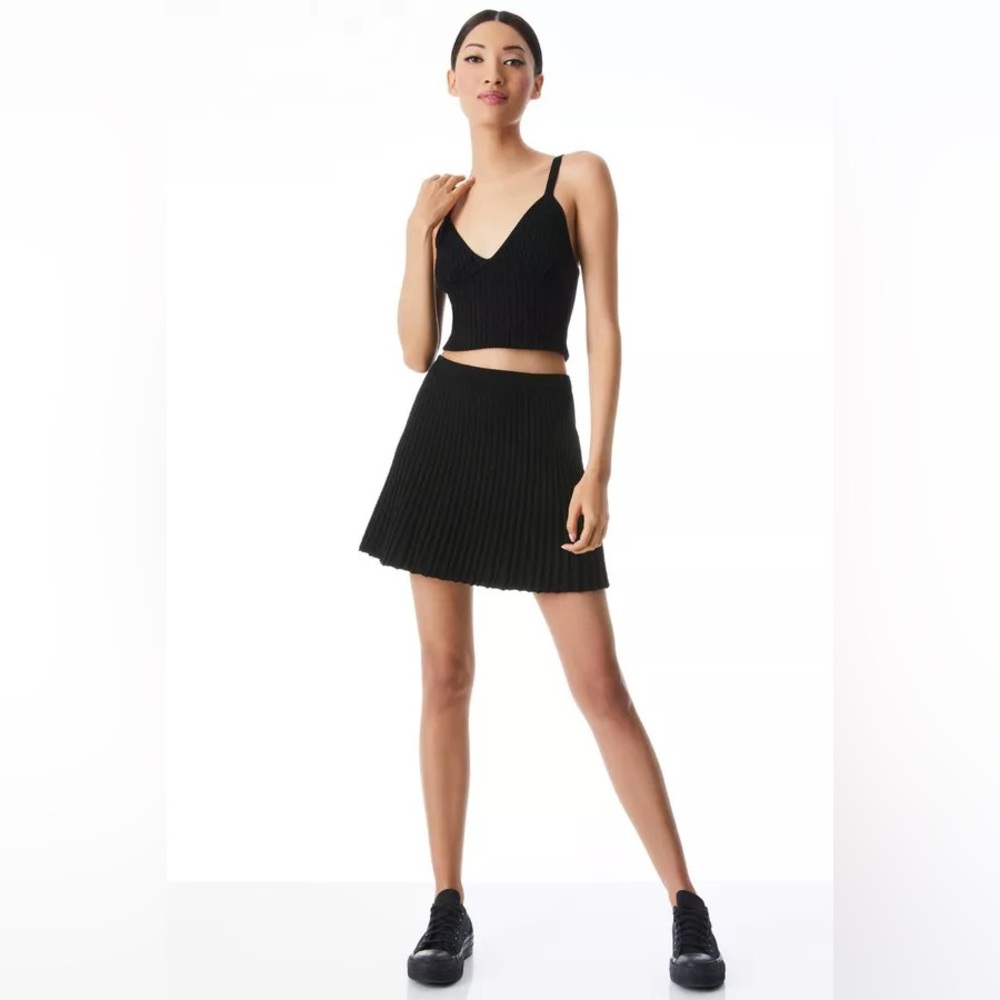 Alice + Olivia Kenna Cable Knit Set/Size Small